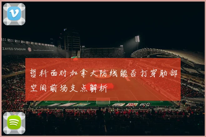 哲科面对加拿大防线能否打穿肋部空间前场支点解析